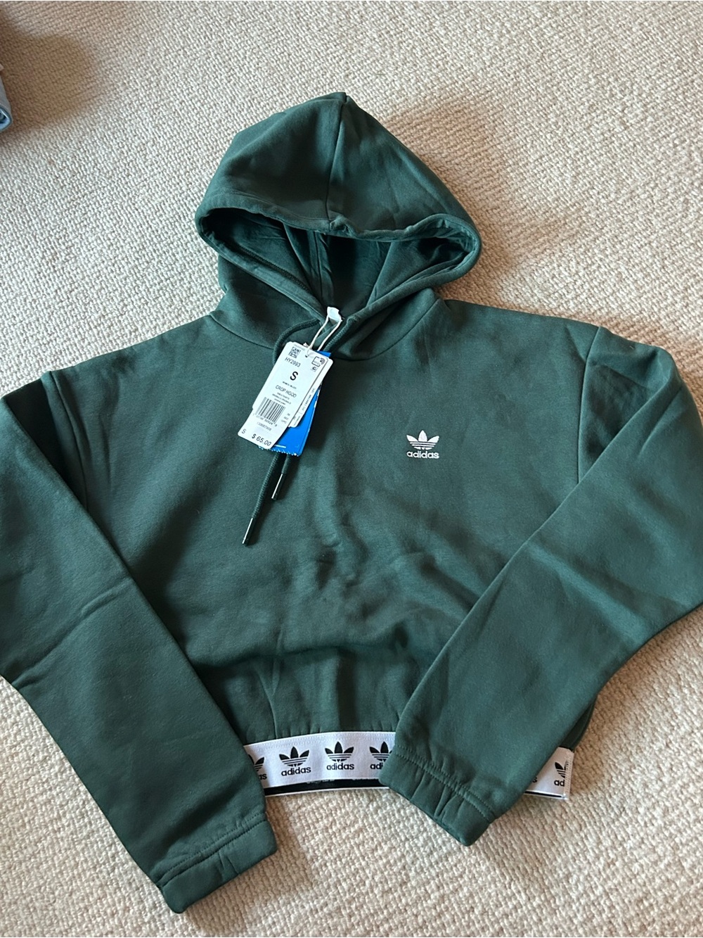 Adidas  Womans Hoodie crop  small
